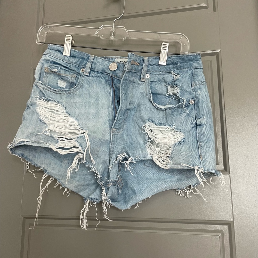 Garage cutoff jean shorts
